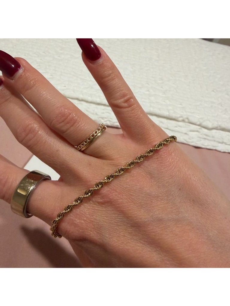 Abbott Lyon Gold Small Rope Chain Bracelet Nib — image 3 of 6